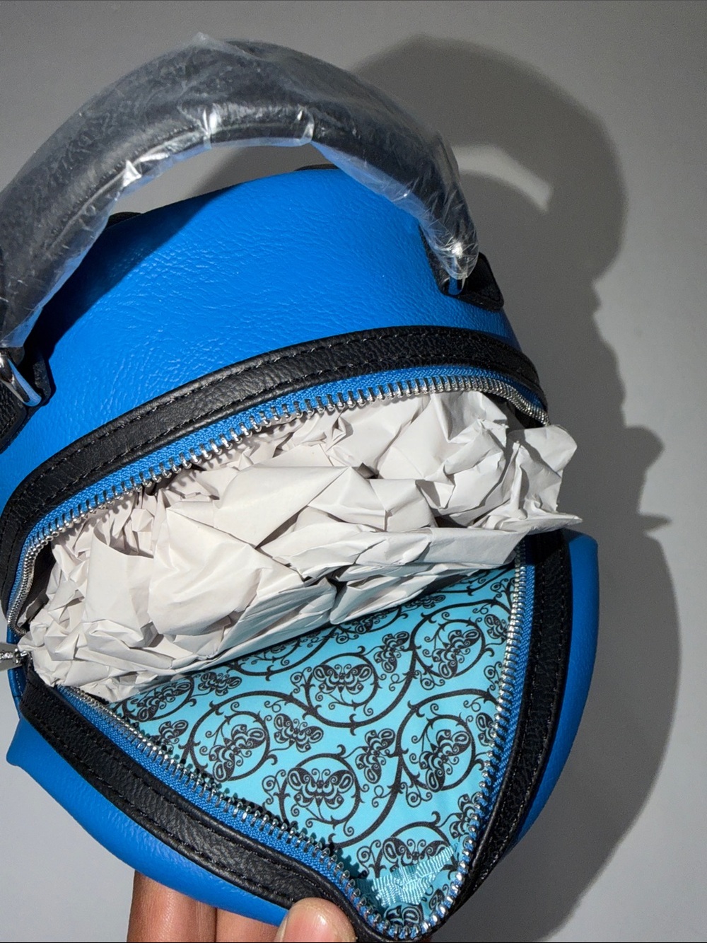 Tim Burton’s Corpse Bride Loungefly Mini Backpack Blue NWT - Picture 8 of 9